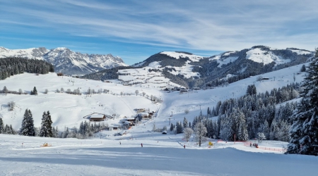 SkiWelt Wilder Kaiser in de winter.